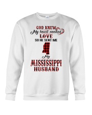He Sent Me My Mississippi Husband Crewneck Sweatshirt tile