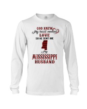 He Sent Me My Mississippi Husband Long Sleeve Tee tile
