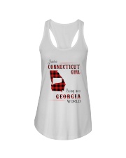 CONNECTICUT GIRL LIVING IN GEORGIA WORLD Ladies Flowy Tank thumbnail