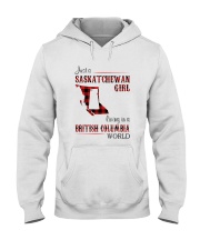 SASKATCHEWAN GIRL LIVING IN BC WORLD Hooded Sweatshirt thumbnail