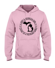GEORGIA GIRL LIVING IN MICHIGAN WORLD Hooded Sweatshirt front