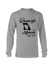 JUST A WISCONSIN GIRL IN A MISSOURI WORLD Long Sleeve Tee thumbnail