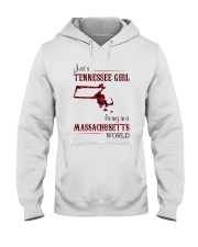 TENNESSEE GIRL LIVING IN MASSACHUSETTS WORLD Hooded Sweatshirt thumbnail
