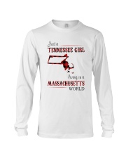 TENNESSEE GIRL LIVING IN MASSACHUSETTS WORLD Long Sleeve Tee thumbnail