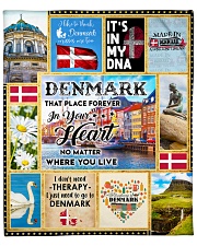 DENMARK IT'S IN MY DNA Fleece Blanket tile