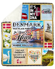DENMARK IT'S IN MY DNA Sherpa Fleece Blanket tile