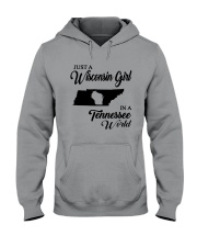 JUST A WISCONSIN GIRL IN A TENNESSEE WORLD Hooded Sweatshirt tile