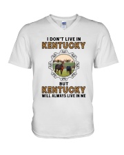 KENTUCKY WILL ALWAYS LIVE IN ME V-Neck T-Shirt thumbnail