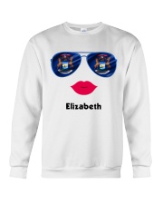 Michigan Flag Glasses Custom Your Name Crewneck Sweatshirt tile