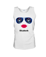 Michigan Flag Glasses Custom Your Name Unisex Tank tile