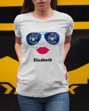 Michigan Flag Glasses Custom Your Name Ladies T-Shirt apparel-ladies-t-shirt-lifestyle-04