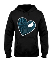 South Africa Map In Heart Line Hooded Sweatshirt tile