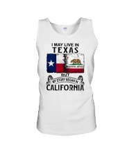 LIVE IN TEXAS BEGAN IN CALIFORNIA Unisex Tank thumbnail
