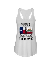 LIVE IN TEXAS BEGAN IN CALIFORNIA Ladies Flowy Tank thumbnail