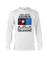 LIVE IN GEORGIA BEGAN IN OKLAHOMA Long Sleeve Tee tile