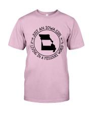 IOWA GIRL LIVING IN A MISSOURI WORLD Classic T-Shirt thumbnail