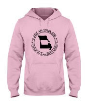 IOWA GIRL LIVING IN A MISSOURI WORLD Hooded Sweatshirt thumbnail