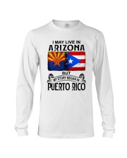 LIVE IN ARIZONA BEGAN IN PUERTO RICO Long Sleeve Tee tile
