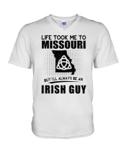 IRISH GUY LIFE TOOK TO MISSOURI V-Neck T-Shirt thumbnail