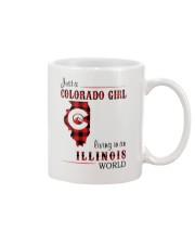 COLORADO GIRL LIVING IN ILLINOIS WORLD Mug tile