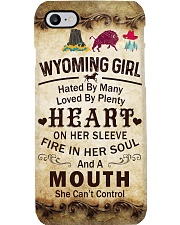 WYOMING GIRL A MOUTH SHE CAN'T CONTROL Phone Case i-phone-7-case