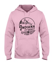 INDIANA IT'S WHERE MY STORY BEGINS Hooded Sweatshirt thumbnail