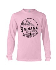 INDIANA IT'S WHERE MY STORY BEGINS Long Sleeve Tee thumbnail