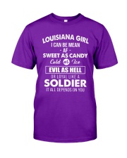 Louisiana Girl Like A Soldier Classic T-Shirt front