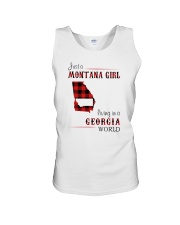 MONTANA GIRL LIVING IN GEORGIA WORLD Unisex Tank thumbnail