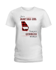MONTANA GIRL LIVING IN GEORGIA WORLD Ladies T-Shirt thumbnail