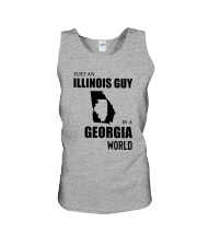 JUST AN ILLINOIS GUY IN A GEORGIA WORLD Unisex Tank thumbnail