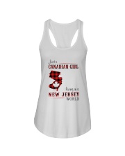 CANADIAN GIRL LIVING IN NEW JERSEY WORLD Ladies Flowy Tank thumbnail