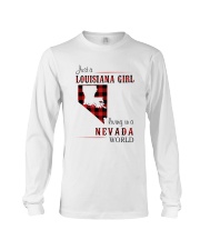 LOUISIANA GIRL LIVING IN NEVADA WORLD Long Sleeve Tee thumbnail