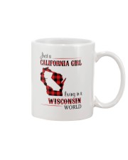 CALIFORNIA GIRL LIVING IN WISCONSIN WORLD Mug thumbnail