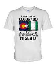 LIVE IN COLORADO BEGAN IN NIGERIA V-Neck T-Shirt thumbnail