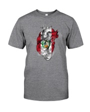 Peru Map Heart Classic T-Shirt front