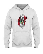 Peru Map Heart Hooded Sweatshirt tile