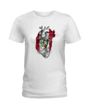 Peru Map Heart Ladies T-Shirt tile
