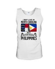 LIVE IN NORTH CAROLINA BEGAN IN PHILIPPINES Unisex Tank tile