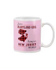 MARYLAND GIRL LIVING IN NEW JERSEY WORLD Mug tile