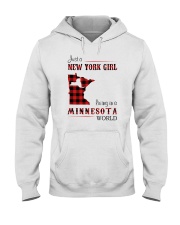 NEW YORK GIRL LIVING IN MINNESOTA WORLD Hooded Sweatshirt thumbnail