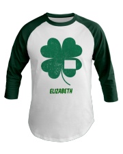 Colorado Map Shamrock Baseball Tee front