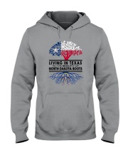 LIVING IN TEXAS WITH NORTH DAKOTA ROOTS Hooded Sweatshirt thumbnail