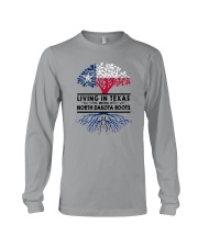 LIVING IN TEXAS WITH NORTH DAKOTA ROOTS Long Sleeve Tee thumbnail