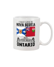 LIVE IN NOVA SCOTIA BEGAN IN ONTARIO ROOT Mug thumbnail