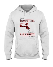 JAMAICAN GIRL LIVING IN MASSACHUSETTS WORLD Hooded Sweatshirt tile