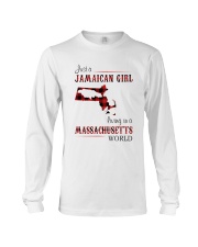 JAMAICAN GIRL LIVING IN MASSACHUSETTS WORLD Long Sleeve Tee tile