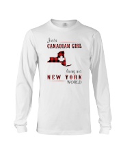 CANADIAN GIRL LIVING IN NEW YORK WORLD Long Sleeve Tee thumbnail