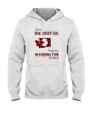 JERSEY GIRL LIVING IN WASHINGTON WORLD Hooded Sweatshirt thumbnail