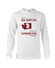 JERSEY GIRL LIVING IN WASHINGTON WORLD Long Sleeve Tee thumbnail